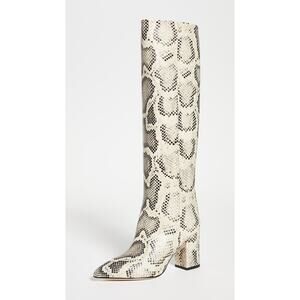 Paris Texas Python Print Boots 80mm Heel - 39.5 Naturale